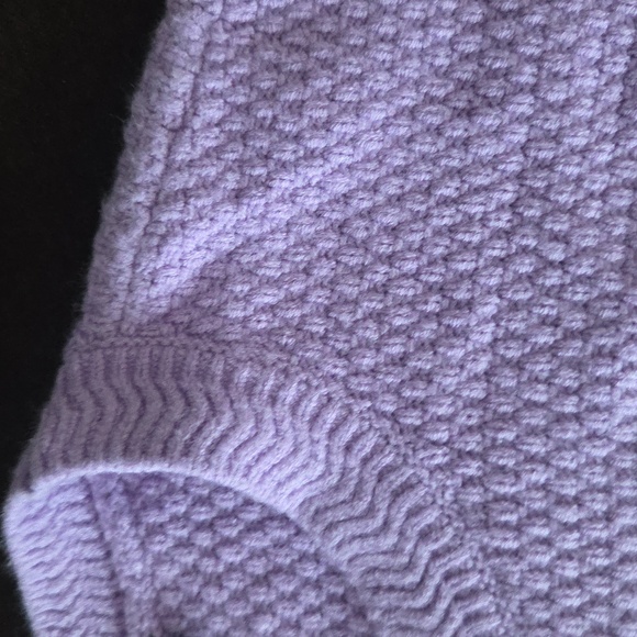 BRAND NEW Ann Taylor Lilac Textured Knit Short Sleeve Sweater - Size Medium - Picture 4 of 9